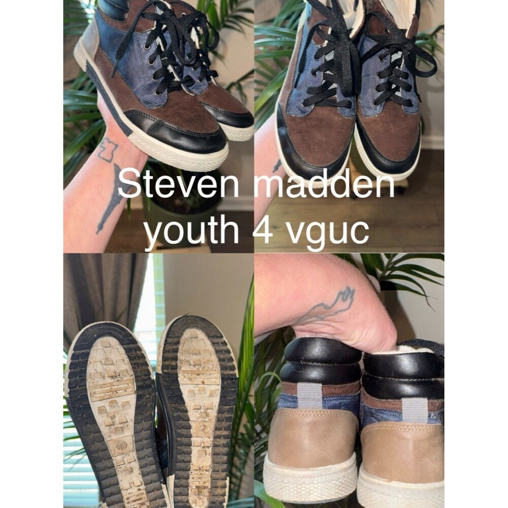 Steve Madden Kids Sneakers Brown Navy Black